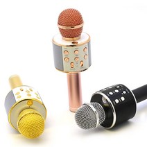 고출력 블루투스 마이크 SK-5830 스피커 일체형 무선 노래방 마이크, 핑크