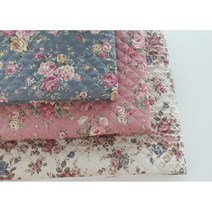 (천마마-면누빔지) 쉐비로즈 3종 - 가방 패드 커버링 소품, 베이지