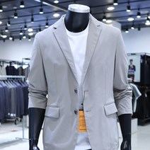 에스티코 1EJ23210F 베이지 슬렌더핏 파워 스트레치 경량 자켓