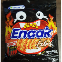 에낙 게메즈 라면과자 스파이시 레벨3, 28g, 7개