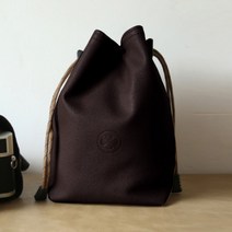 감성스터프 dslr 미러리스 카메라 가죽 파우치, 커피