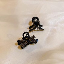 헤어핀 헤이집개 헤어악세사리 헤어엑세사리 헤어장식용품 한국의 새로운 그물 빨간 라인 석 헤어 클립 여성 이마 앞머리 작은 캐치 백 헤드 여름 머리핀