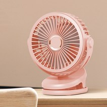실링팬 타프팬 천장선풍기 대형팬 실링팬 효과미니 10000mAh 충전식 클리핑 팬 360 ° 회전 4 속도 바람 US, 05 분홍색