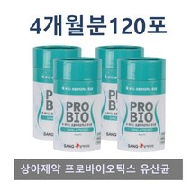 상아제약 쏙빠지는 프로바이오틱스 유산균 90포 120포, 4통