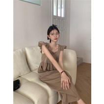 바스락원피스 키작녀원피스 민소매 나시 레이스 드레스