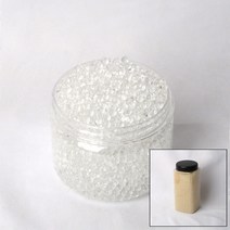 크리스탈볼 1.5mm 1000g 케이스포함 투명 하이드로 소일 워터젤 고흡수성수지 수정토 대체토양 수경재배 방향제 개구리알모양