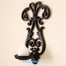 복고풍 빈티지소품 철제 벽걸이촛대 엔틱소품 인테리어