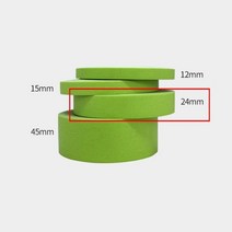 3M 페인트 곡선작업 종이 마스킹 테이프 24mm 도장커버 수용성 고내열 칠보호, 1개