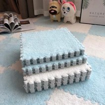 카페트 귀여운 느낌의 아이들 방 유치원 놀이카페용 조각 체크 무늬 조립 러그매트