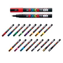 미쯔비시 유니 포스카 1M 3M 5M 8K PC-1M/PC-3M/PC-5M/PC-8K 겹쳐쓰기펜 수성잉크데코펜, PC-3M라이트그린(5)