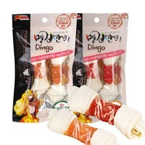 명견만리 딩고껌 애견껌 트위스트 강아지껌 간식 2P, 명견만리 연어 딩고스틱 7p