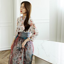 생활한복에 생활한복을 더한 덧치마 스커트 빅사이즈 허리치마 퓨전의상