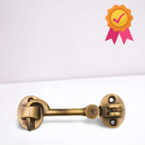 방향조절형 화장실 문고리 여닫이문잠금 금색 관절걸쇠 아오리정 100mm 굴절형 시건장치 온라인철물점