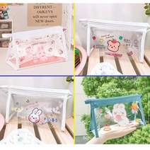 PVC 투명파우치 20X12 지퍼팩 양치파우치, 딸기베어