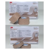 3M 종이반창고(마이크로포) 살색 1533, 12개