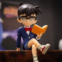명탐정 코난 피규어 애니메이션 독서 책 및 전화 걸기 PVC 소장 액션 모델 장난감 장식 인형 선물 8-12cm, A-NO BOX