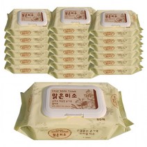 맑은미소 물티슈 캡형 80매X20팩, 상세페이지 참조