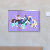 아트박스/꾸밈 iu254-댄싱비보잉-중형메탈프레임액자, 그레이/2타입