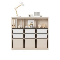 한샘 샘키즈 1단 수납책장 1305 뉴트럴베이지, B_몸통_크림화이트_박스_하프베이지(B)