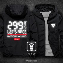 Harley Davidson 할리 데이비슨 야마하 재킷 가와사키 오토바이 후드 코트 오토바이 면 코트 반사 재킷, 재킷2XL180 80kg, 299검은 색 반사