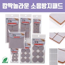 [국내생산/RoHS인증] 깜짝놀라운 소음방지패드 7종 / 의자커버 의자팰트 바닥보호 소음방지매트 층간소음, 04. 깜놀 20mm 정사각형 8개입