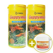타비아 구피밀 130g X 2개+프리미엄 치어사료 20g(증정) 사료, 1개