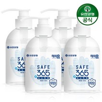 [유한양행] 해피홈 세이프365 순 손소독제 500ml x 4개, 없음, 상세설명 참조