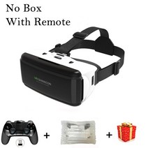 VR 가상현실 Shinecon 가상 현실 VR 3D 안경 Viar 렌즈 헤드셋 고글 장치 헬멧 스마트 폰 휴대 전화 어린이, China_9156 No Headphone, 04 No Box 9156 Remote