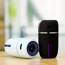 로코스나인 유니언 차량용 미니 텀블러가습기 USB 책상용 무드등 가습기, 화이트+필터3개 추가구매