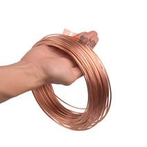 동 파이프 작은 구리 튜브 에어컨 냉장고 냉동 압축, 2.5mm 외경 1.5mm 내경 - 길이1m