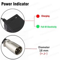 건전지충전기 TANGSPOWER 전기 자전거 납산 배터리 충전기 57.6V 스쿠터 오토바이 48V 2A, 02 3-Pin XLR_01 미국