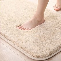 푹신한 극세사 욕실발판 화장실 현관발매트 주방깔판 발타올, 고급형 발매트-연브라운