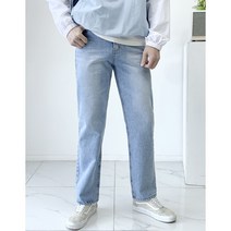 남자 다리가길어 보이는 테이퍼드핏 롱 데님팬츠2color