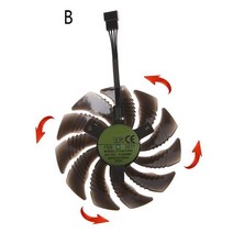 T129215SU 85mm Cooling Fan Cooler for Gigabyte Geforce GTX 1050 1050TI 1060 1070 1070TI G1 Radeon RX, [02] Counterclockwise