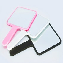 사각 미니 휴대용 공주 손 거울 화이트, 기본