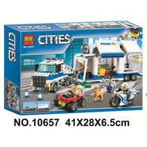 레고 시티 경찰서 60141 중국 호환블럭, 10657 모바일 커맨드 센터