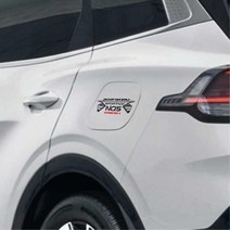 셀프 간편부착 주유구 로고 스포티지스티커 화물차 악세서리 새차 데코 SUV, LPG, 블랙