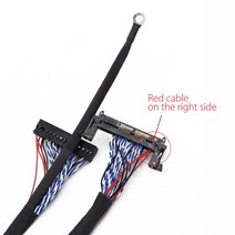 FI-RE51P 2 채널 8 비트 듀얼 51 핀 LVDS 케이블 LCD 패널 매트릭스 화면 큰 LG 삼성, 02 right power for sm_01 550mm