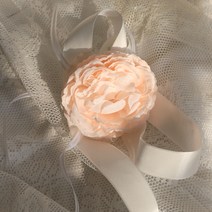e베이비랜드 꽃팔찌 모음 1p 6p _ 셀프웨딩 브라이덜샤워 홈파티 조화 스냅촬영 소품 손목코사지, 꽃팔찌 피치 1p