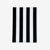 (주)더해피 양면방수 원단-스트라이프(블랙) 대폭 천 패브릭 홈패션 수예 퀼트 인테리어 소품 데코 앞치마 안감 커버, 스트라이프(블랙)