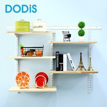 도디스 찬넬선반 다용도실 인테리어 베란다 철제벽선반, 아이보리, 1000x240, 900_2단