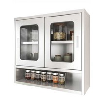 업소용 상부장 그릇장 스테인레스 식기 보관함 식당, 1000 유리 도어 - 201