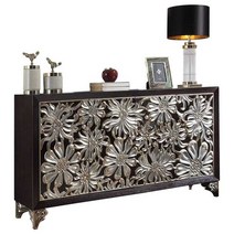 나비장 수납장 거실장 엔틱 서랍장 장롱 고가구 옛날, 메탈다리 2도어 97x40x97CM