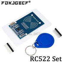 아두이노키트 프로그래밍 전자 아두이노 모듈 부품 mfrc-522 rc-522 rc522 안테나 arduino ic 키 spi 작가 리더 ic 카드 근접 모듈용 rfid ic, rc522 세트