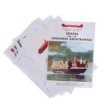 페이퍼 크래프트 종이접기1:400 규모 30cm 폴란드 그단스크 화물선 고급 3d 종이, 종이 모형