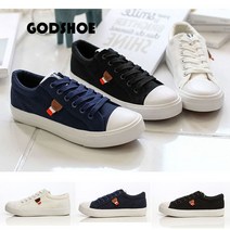 [갓슈] GODSHOE 엣지 라벨 캔버스화 여성스니커즈