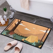 디자인 발매트 가을캠핑 욕실 주방 화장실 발매트 현관 러그 국산 친환경 카페트 워셔블 논슬립