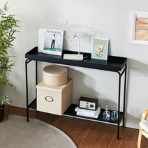 플러스 2단 콘솔선반 수납장 철재 거실 디자인장, 단품, 단품