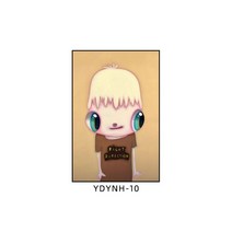 팝아트 인테리어 대형 캔버스 그림 경매 액자 하비에르 카예하 눈 큰 소년, AJ + 블랙 테두리