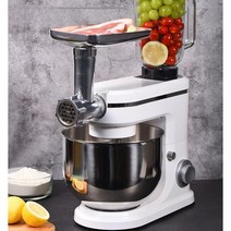 스파이럴 믹서 반죽기 믹싱기 다기능 블렌더 베이커리 버티컬, 6.5L-1500W + 착즙및다진고기액세서리